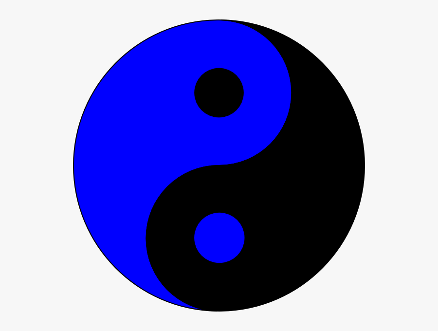 Blue Ying Yang Svg Clip Arts - Democratic Symbol, Transparent Clipart