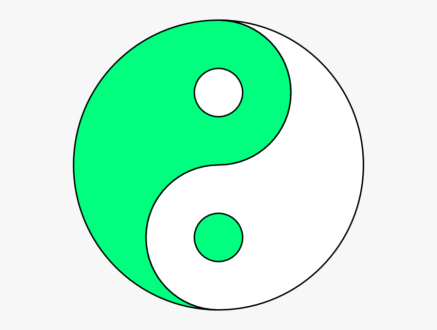 Lime Green/white Ying Yang Clipart Png For Web , Png - Circle, Transparent Clipart