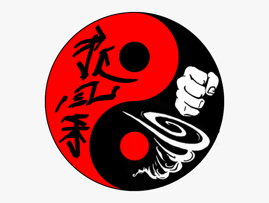 Transparent Black Fist Png - Yin Yang Kung Fu Sign, Transparent Clipart