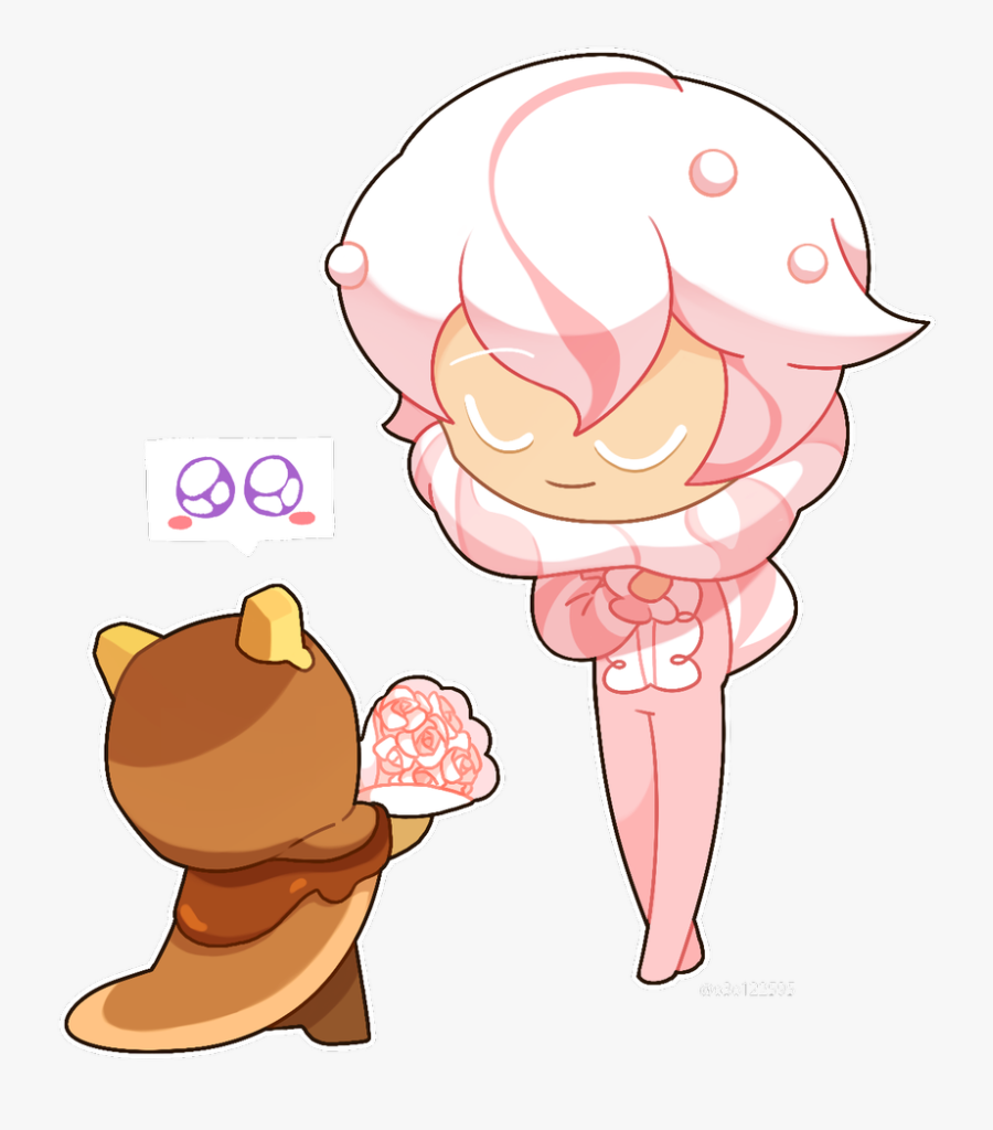뼝쓰 리퀘박쓰 Requested Whipped Cream Cookie And Pancake - Cartoon, Transparent Clipart