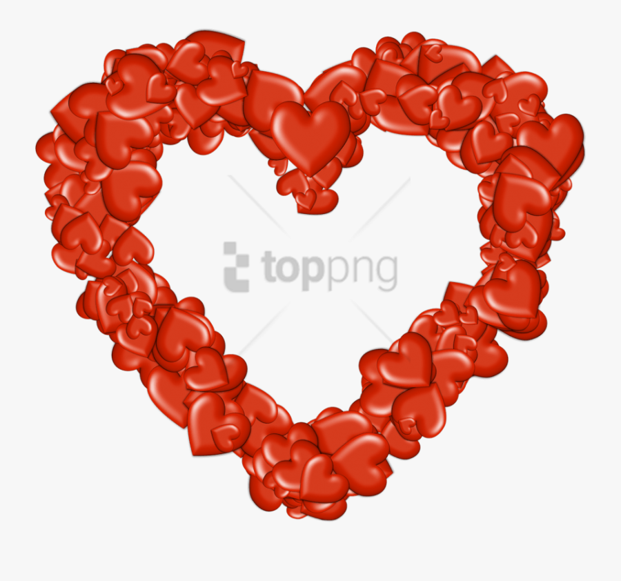 Free Png Download Heart Made Of Hearts Png Images Background - Corazon De Corazones Png, Transparent Clipart