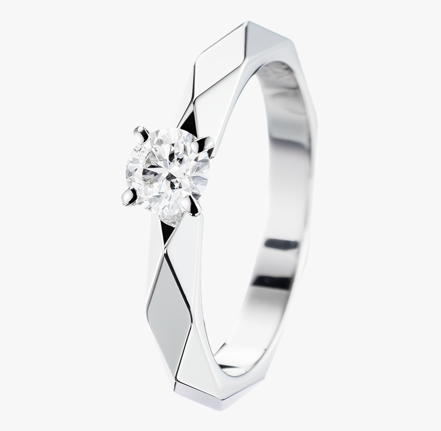 Solitaire Facette Platine, Transparent Clipart