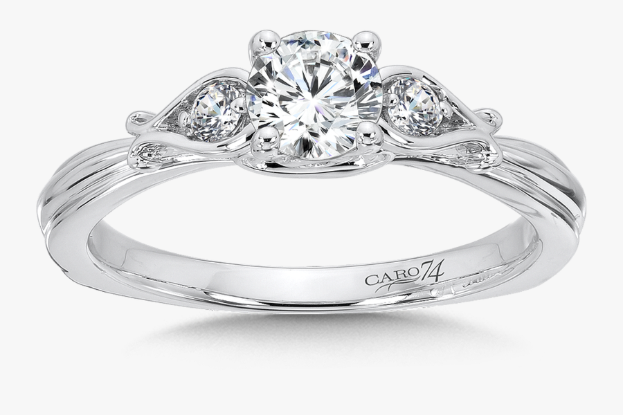 Transparent Stone Clipart Black And White - Engagement Ring, Transparent Clipart