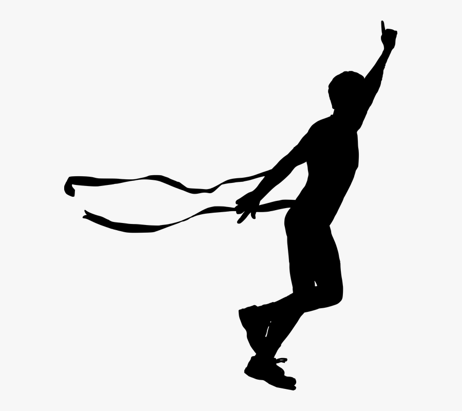 Transparent Hurry Up Clipart - Running Sport Silhouette, Transparent Clipart