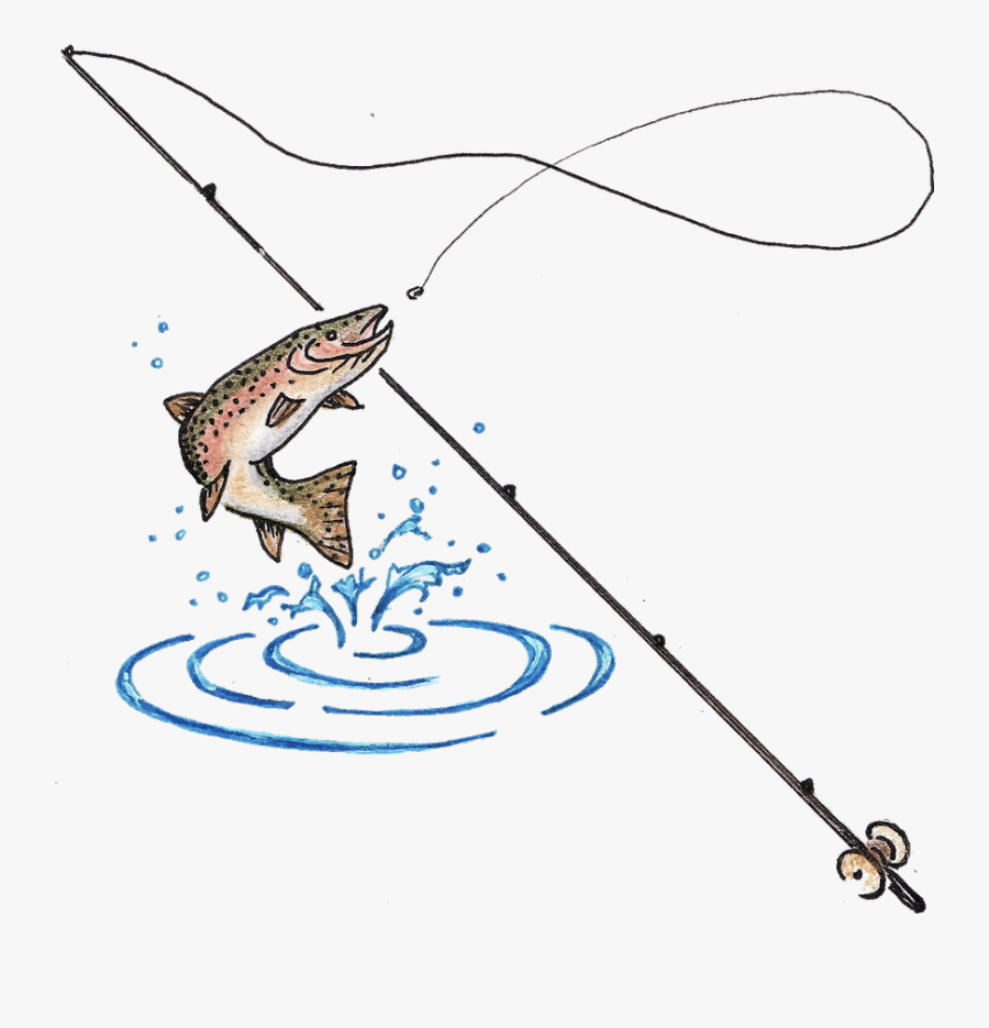 Fishing Rod And Fish , Free Transparent Clipart ClipartKey