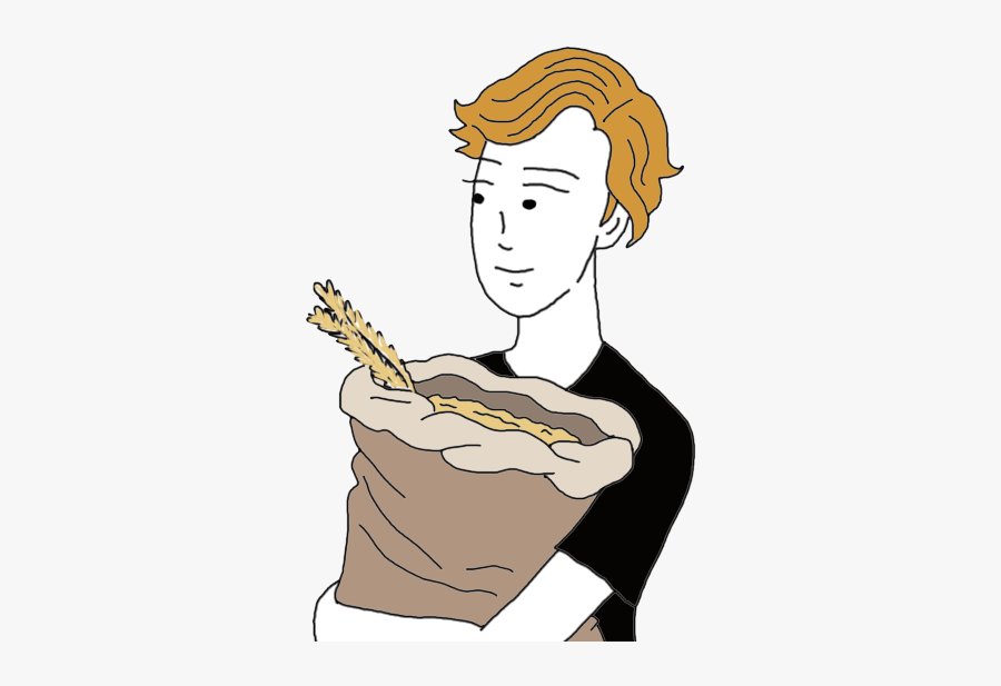 Grains Clipart Grain Bag - Carrying Sack Of Grain, Transparent Clipart