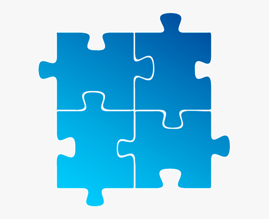 Jigsaw Puzzle Pieces, Blue - Puzzle Pieces Transparent Background, Transparent Clipart