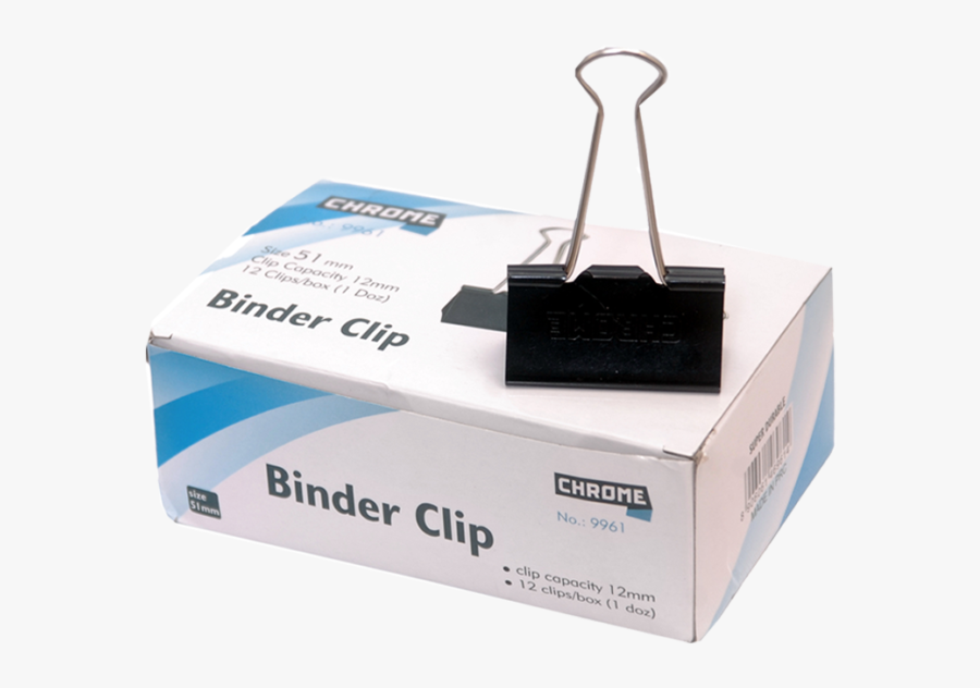 Clip Art Freeuse Stock Chrome Binder Clip - Binder Clip 48mm, Transparent Clipart