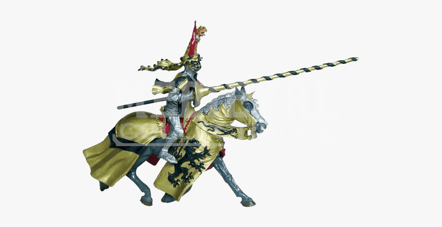 Medieval Knight With Lance, Transparent Clipart