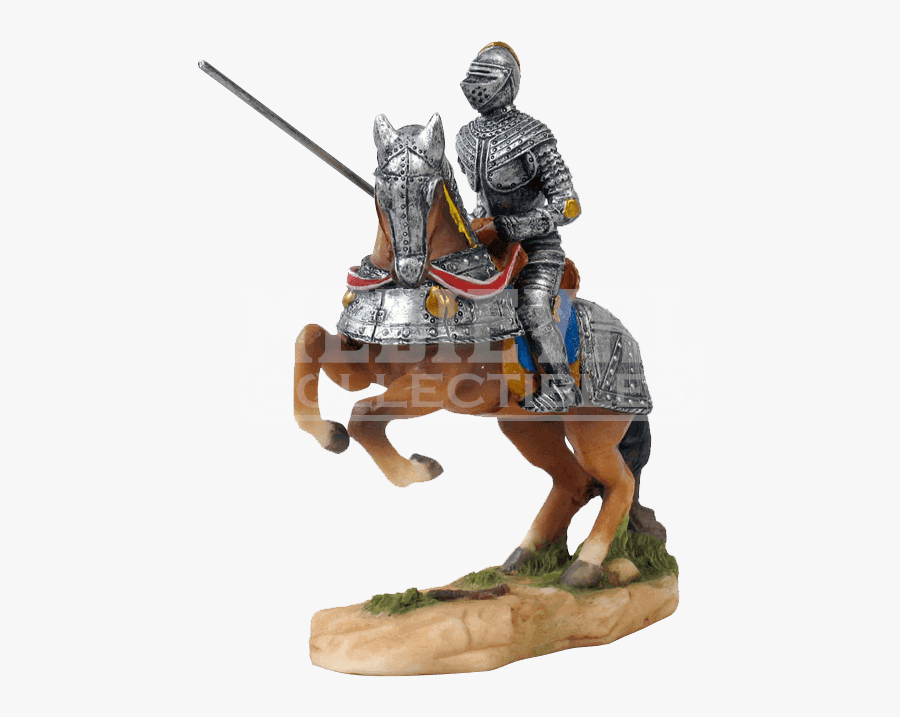 Knight On Horseback Figurine, Transparent Clipart