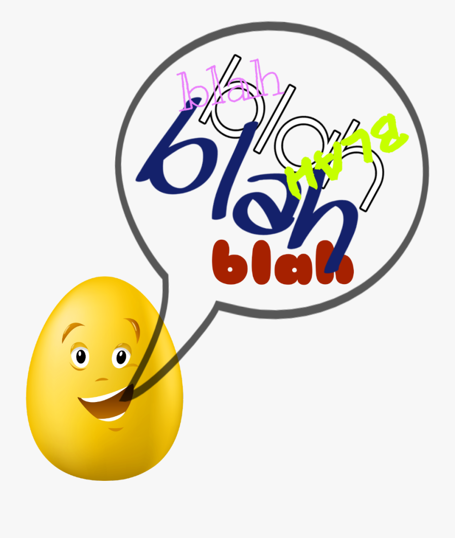 #blah-blah #talking - Easter Eggs, Transparent Clipart