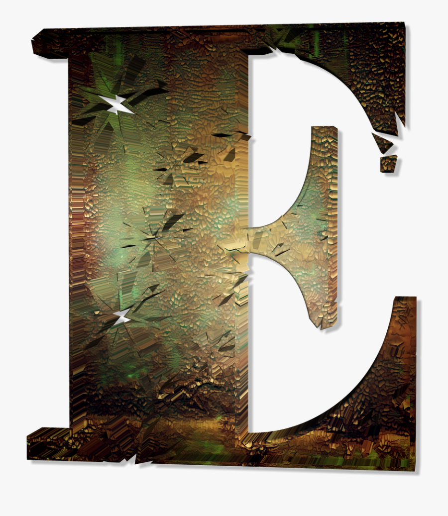 Transparent 3d Letters Png - Alphabet 3d Letters Png E, Transparent Clipart