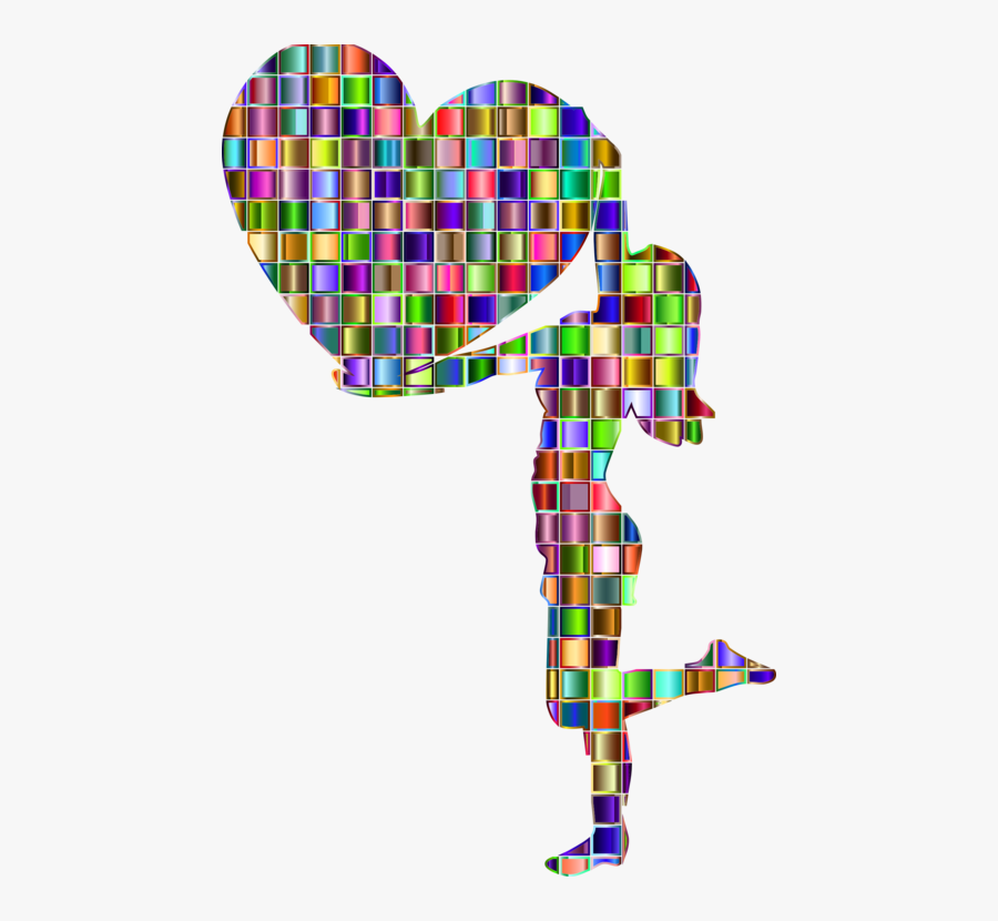 Tartan,line,woman - Woman With A Big Heart, Transparent Clipart