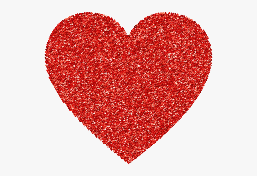 Red Dot Heart - Heart, Transparent Clipart