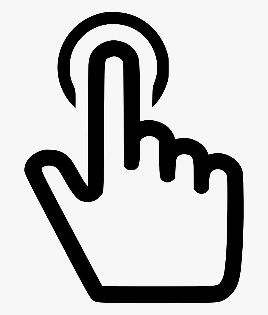 Click Icon Svg - Finger Click Icon Png, Transparent Clipart