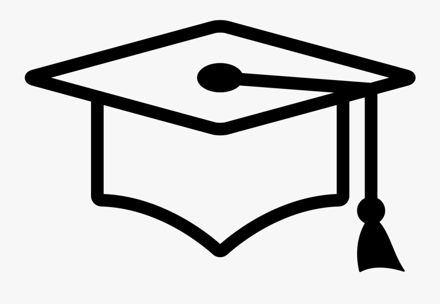 Mortarboard To Reflect Our Mission Of Educate - College Clipart Black And White, Transparent Clipart