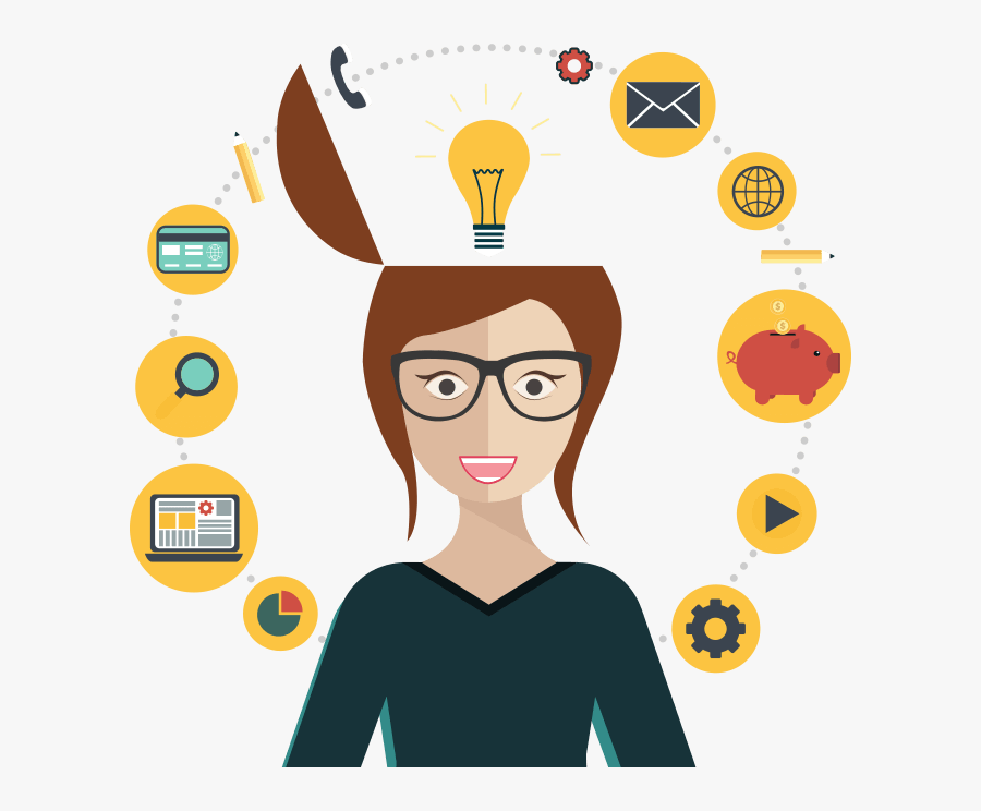 Digital Marketing Ideas, Transparent Clipart