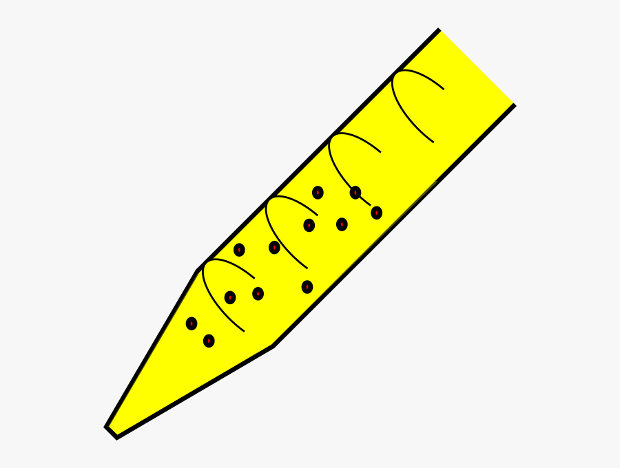 Yellow Crayon Clipart, Transparent Clipart