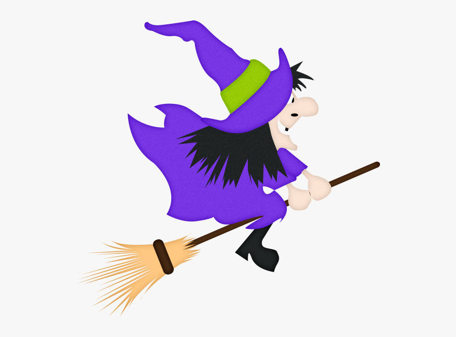 Halloween Clipart, Witches, Clip Art, Picasa, Monsters, - Transparent Witch On Broom, Transparent Clipart