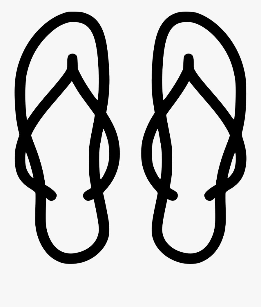 Transparent Slipper Clipart - Clipart Of Slippers Black And White, Transparent Clipart