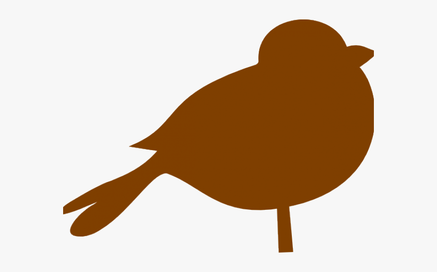 Love Birds Clipart Chubby - Fat Bird Png Silhouette, Transparent Clipart