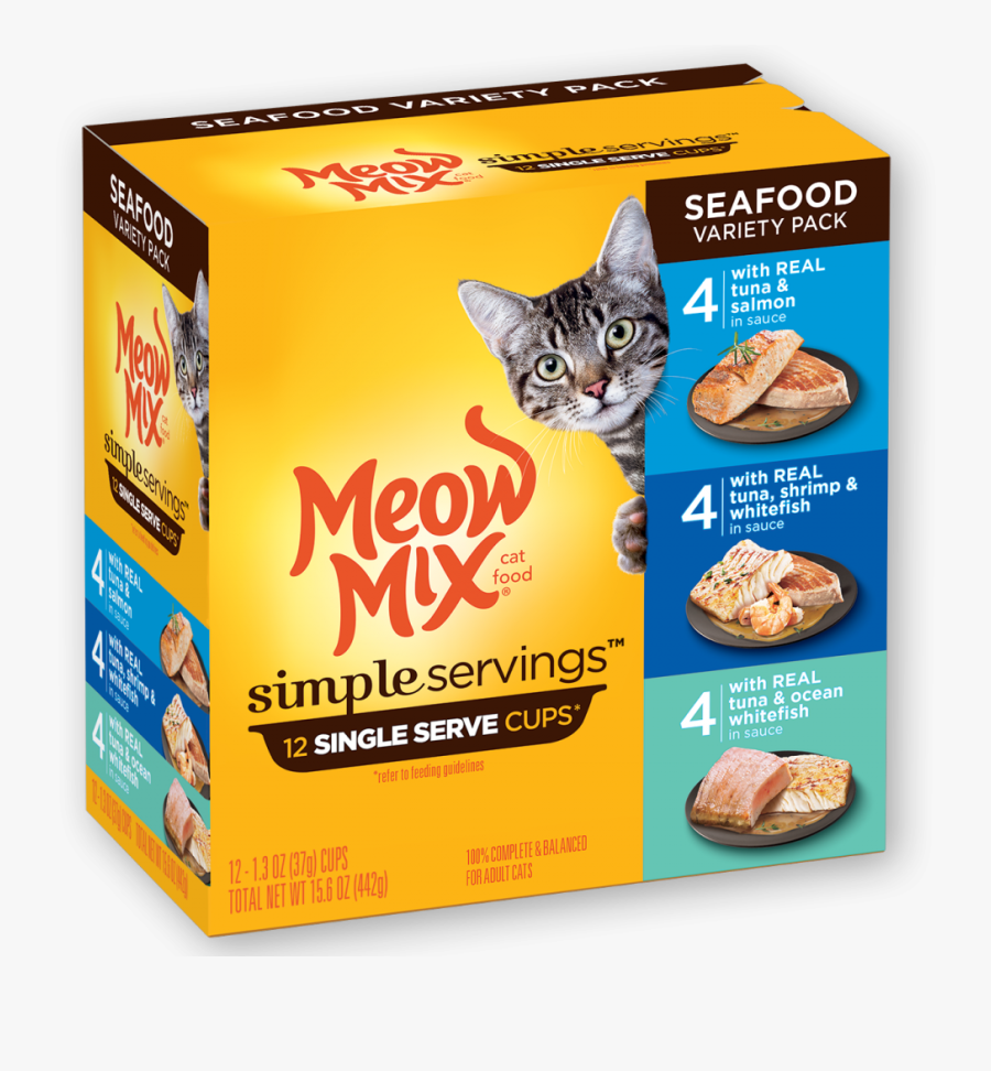 Clip Art Cat Smacking Lips - Meow Mix Single Servings, Transparent Clipart