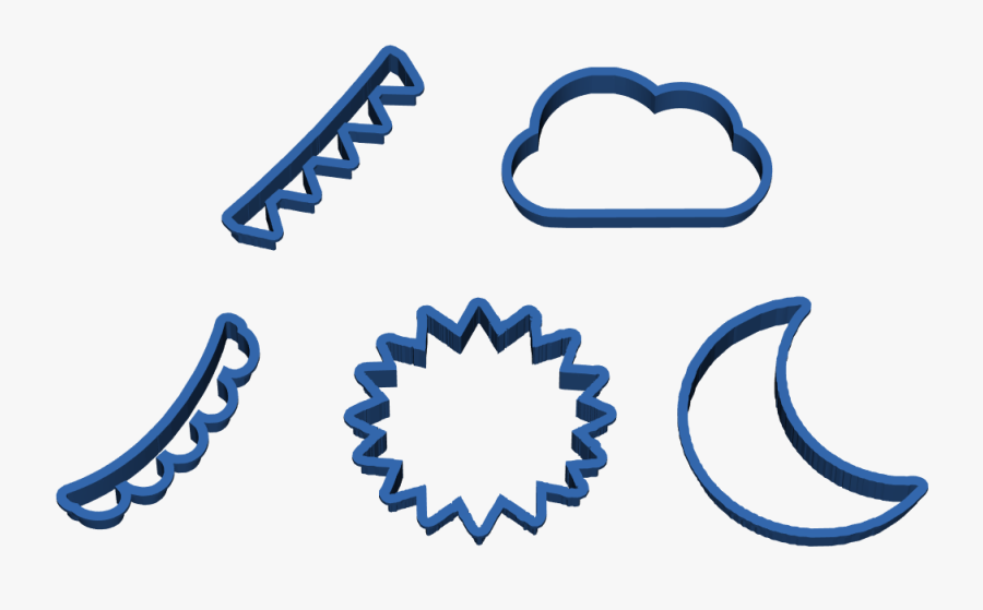 Sunny Day Cookie Cutters, Transparent Clipart
