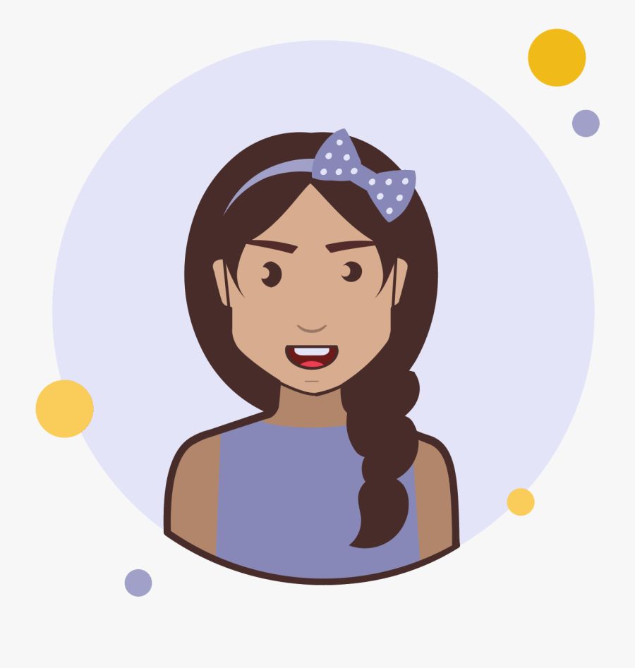 Brown Hair Clipart Pigtails - Icon, Transparent Clipart