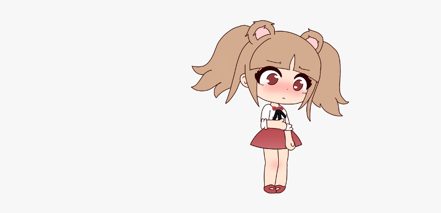 Bear Pigtails Red Blush Pink Freetoedit - Cartoon, Transparent Clipart