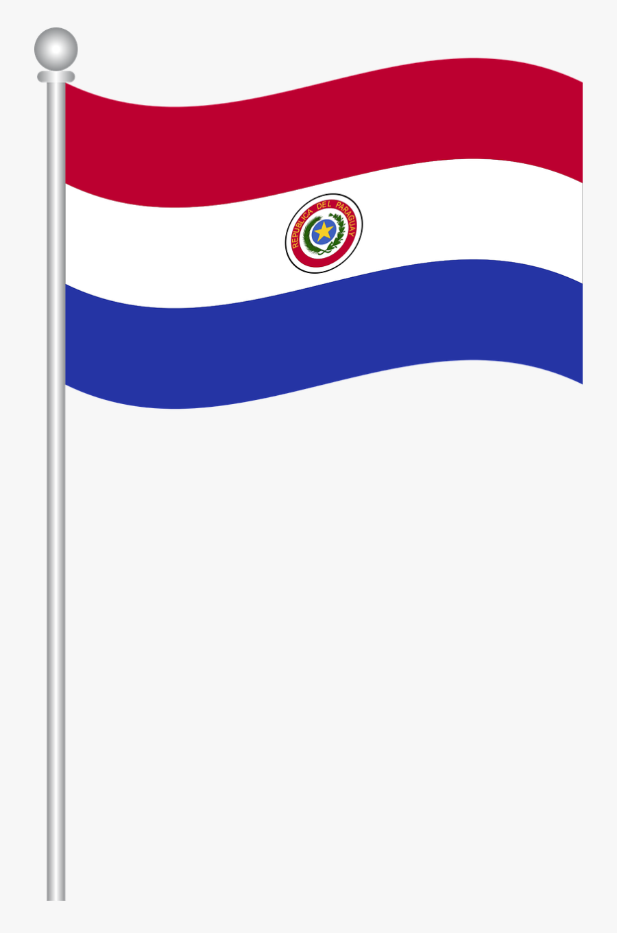 Flag Of Paraguay Flag Paraguay Free Photo - Paraguay Flag Transparent, Transparent Clipart