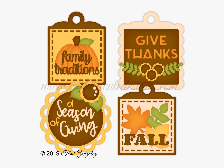 Gratitude Tags, Transparent Clipart