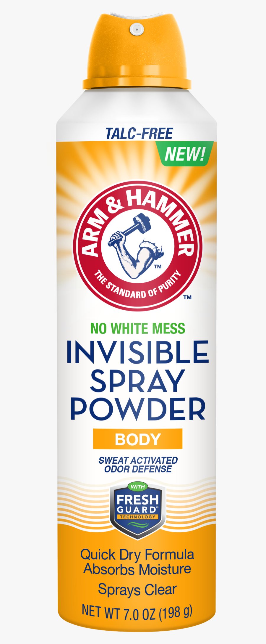 Arm And Hammer Clipart , Png Download - Arm & Hammer Invisible Spray Body Powder, Transparent Clipart