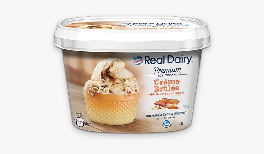 Clip Art Creme Real - Real Dairy Ice Cream, Transparent Clipart