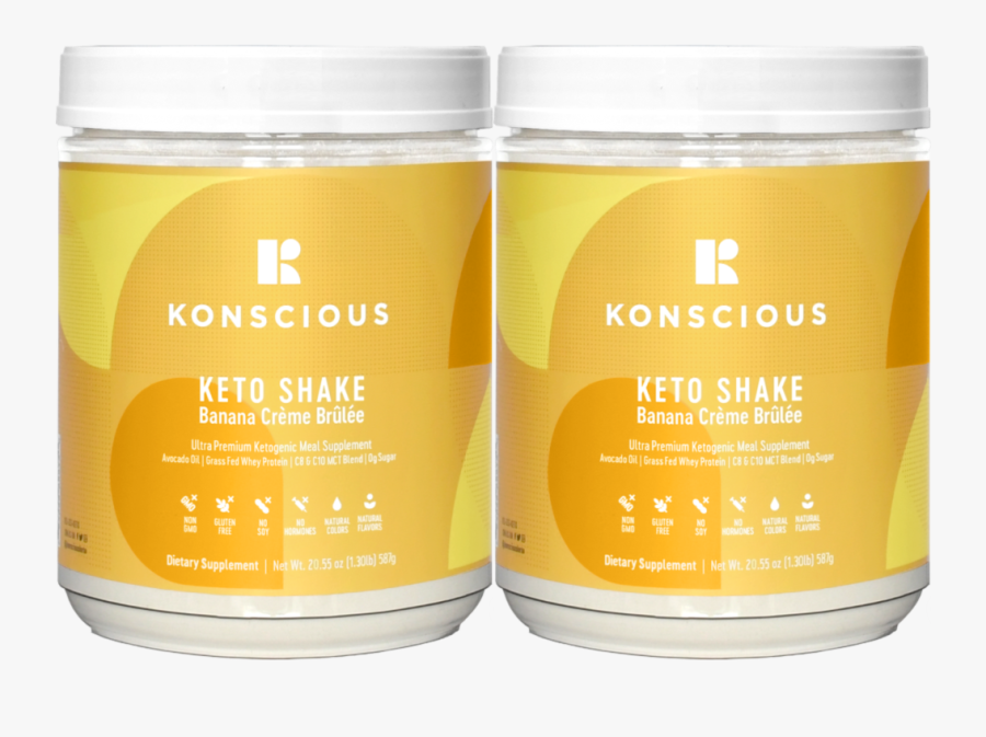 Banana Creme Brulee Keto Shake Sub - Cosmetics, Transparent Clipart