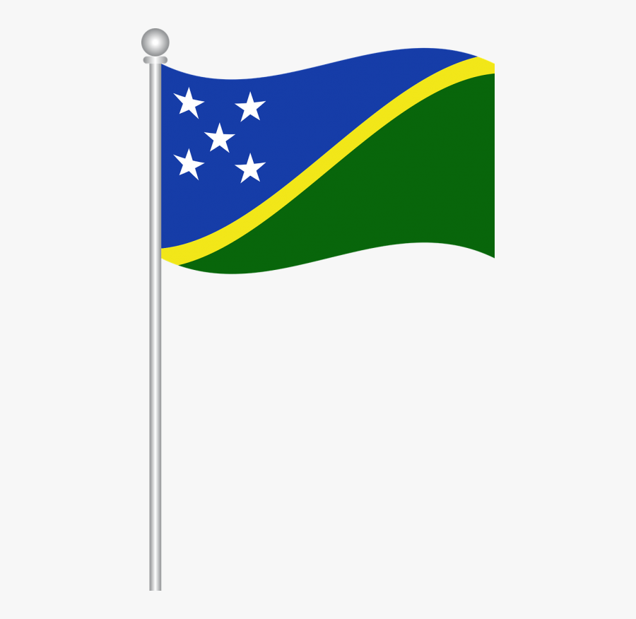 Flag Of Solomon Islands Flag Solomon Islands - Solomon Islands Flag, Transparent Clipart