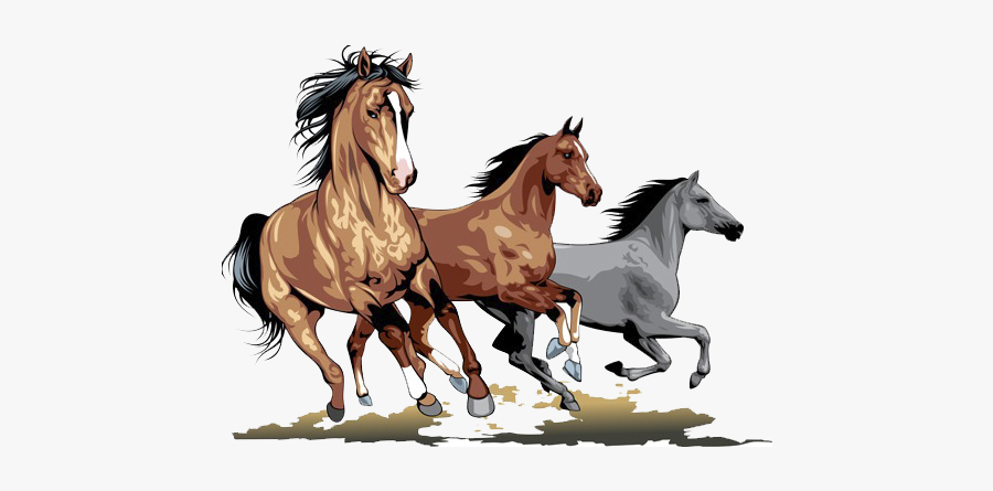 Horse Stallion Clip Art - Running Horse Images Png, Transparent Clipart