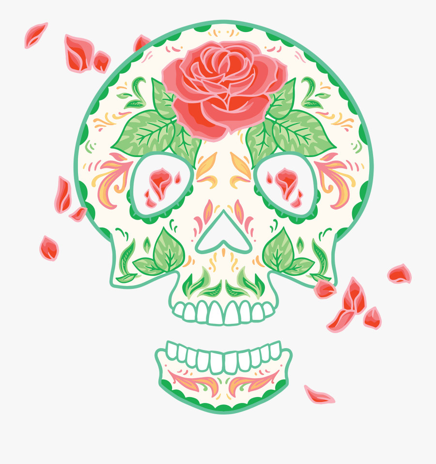Dia De Los Muertos Flowers Clipart, Transparent Clipart
