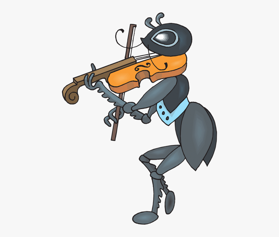 Music Ant Playing - Ant Playing Violin, Transparent Clipart