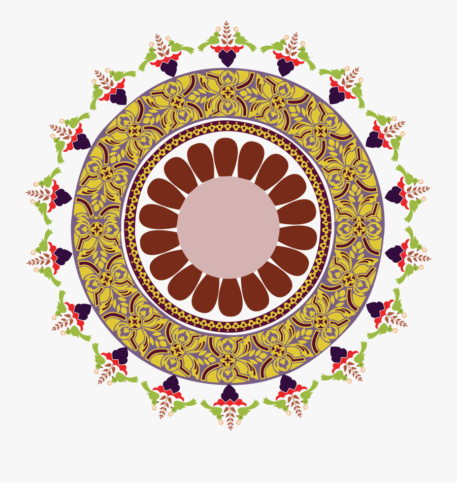 Flower Art Rangoli Free Hd Image Clipart - Golden Png Download Rangoli Clipart Png, Transparent Clipart