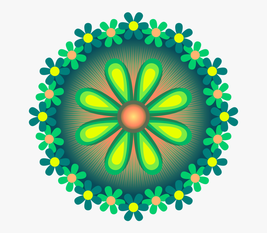 Flora,leaf,symmetry - Diwali Rangoli Competition With Theme, Transparent Clipart