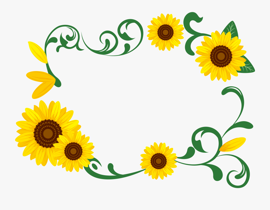 Garland Clipart Sunflower - Sunflower Garland Clipart, Transparent Clipart