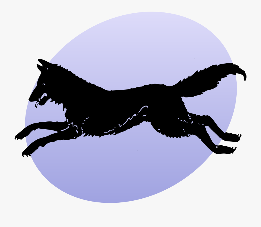 Wolves Clipart Svg - Wolf Running Silhouette Transparent, Transparent Clipart