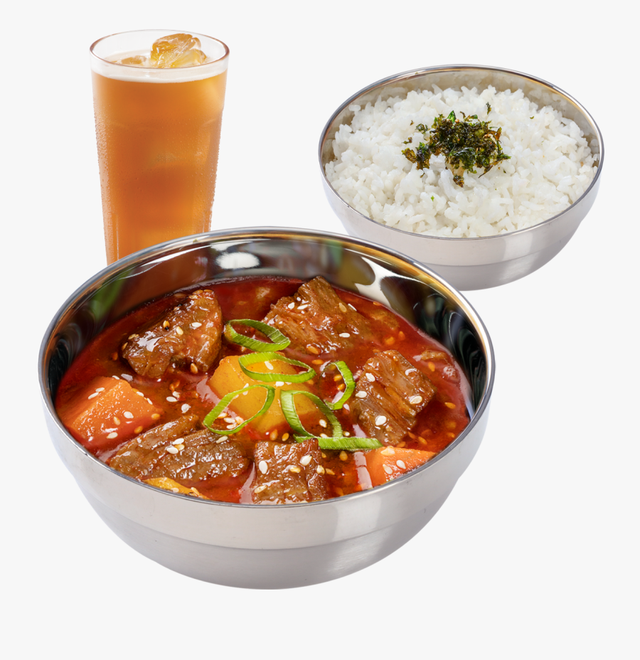 Spicy Beef Stew Meal - Korean Beef Stew Bonchon, Transparent Clipart