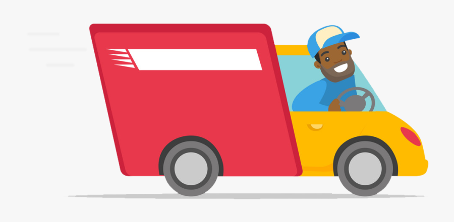 Courier Dwarka Sector - Delivery Truck Driver Clipart, Transparent Clipart