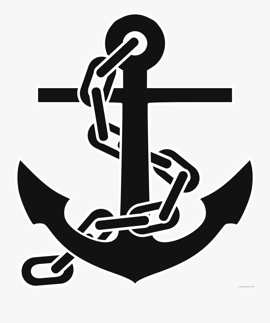 Blue Anchor Taphouse & Kitchen Stencil Drawing Craft - Anchor With Chain Clipart, Transparent Clipart