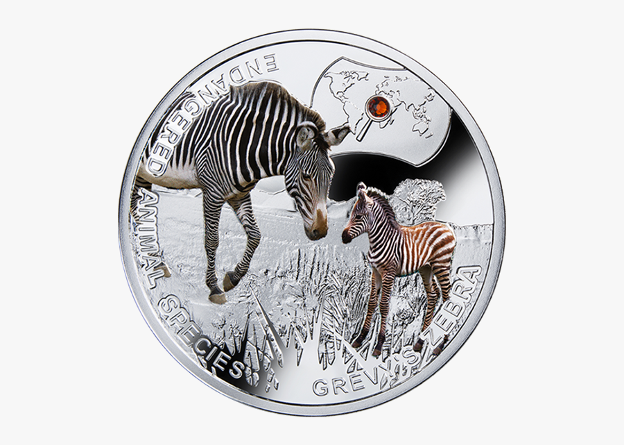 Niue 2014 1$ Grevy"s Zebra - Zebra Coin Niue, Transparent Clipart