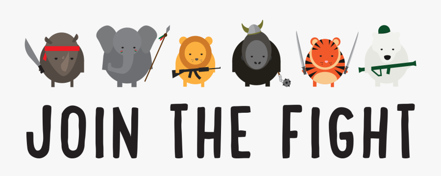 Join The Fight - Белый Медведь В Очках, Transparent Clipart