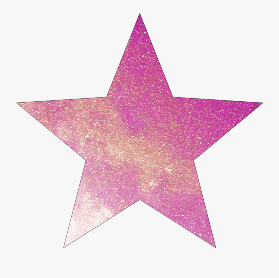 Transparent Pink Star Png - Glitter Star Transparent Background, Transparent Clipart