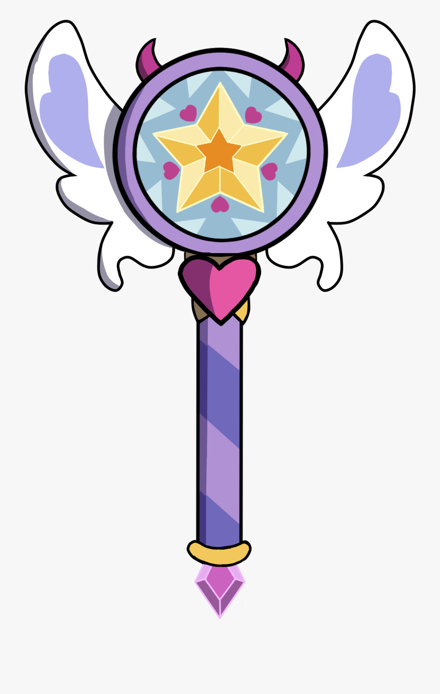 Star Butterfly, Starco, Star Wand, Glitter Force, Magic - Star Vs The Forces Of Evil Wand, Transparent Clipart