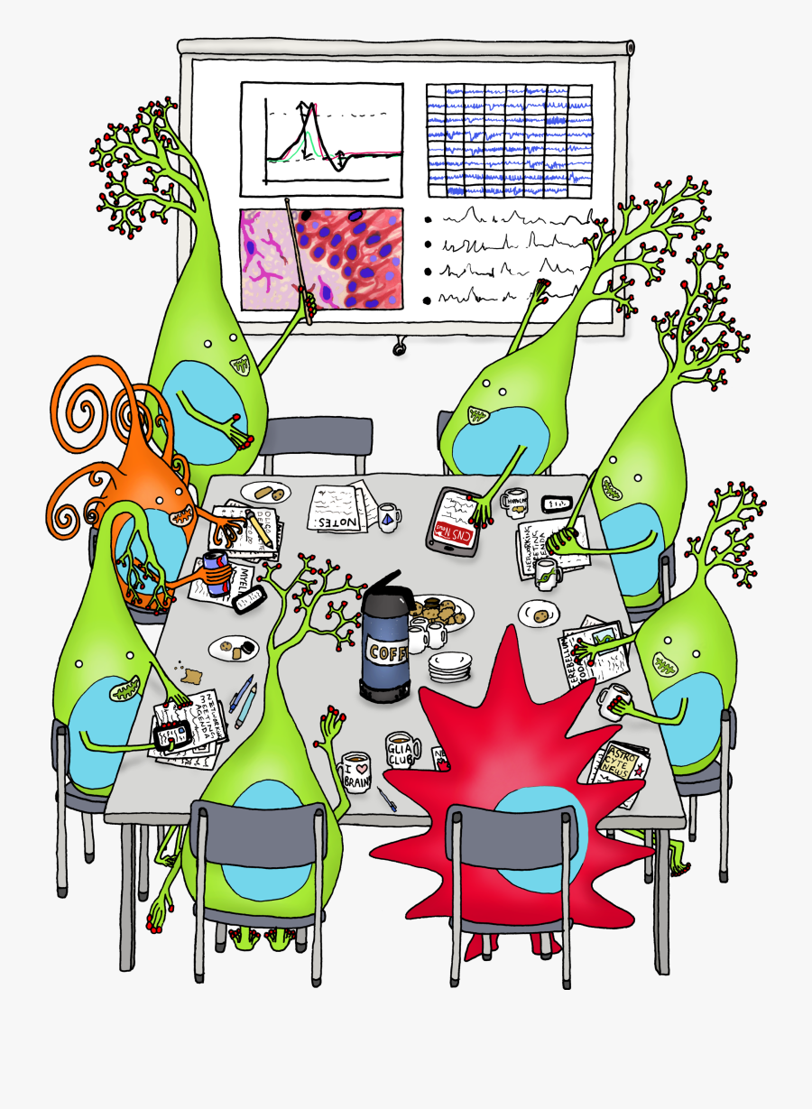 Brain Cell Lab Meeting, Transparent Clipart